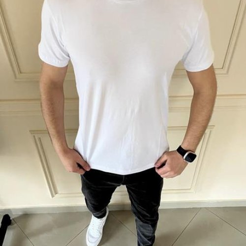 Футболка Nik (M-2XL) 55742 white (лето) Nik 55742 white
