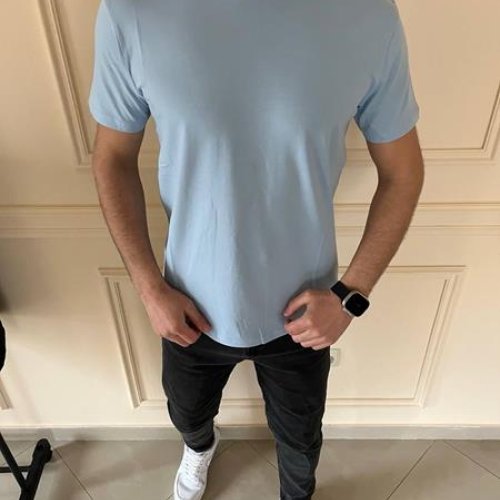 Футболка Nik (M-2XL) 55747 l.blue (лето) Nik 55747 l.blue