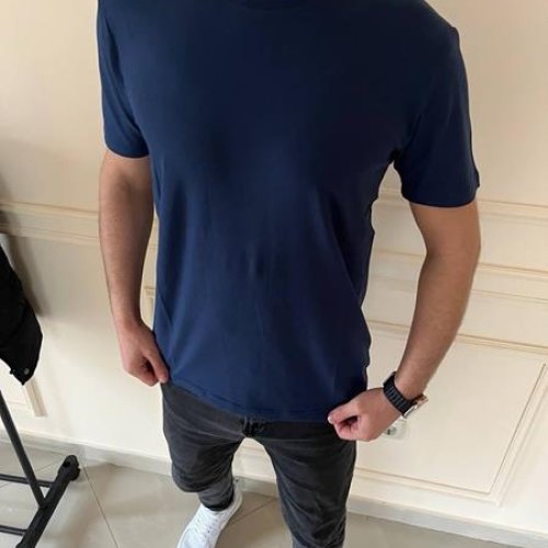 Футболка Nik (M-2XL) 55748 navy (лето) Nik 55748 navy