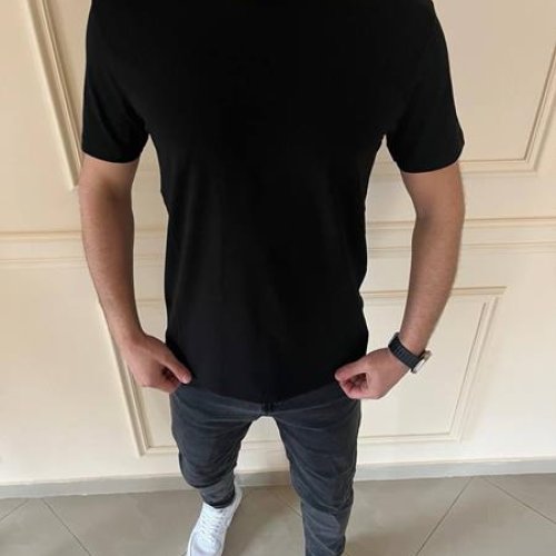Футболка Nik (M-2XL) 55750 black (лето) Nik 55750 black
