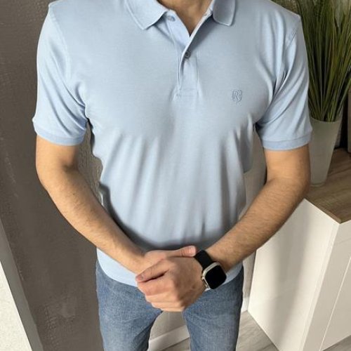 Футболка Nik (M-2XL) 55753 l.blue (лето) Nik 55753 l.blue