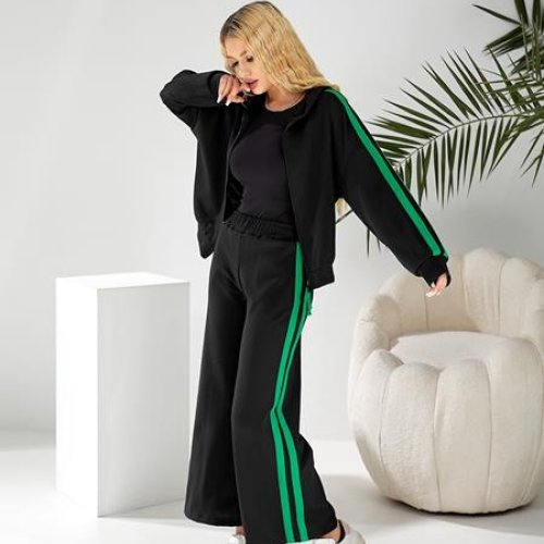 Костюм спорт BAT (46-52) 331 black-green (деми) BAT 331 black-green