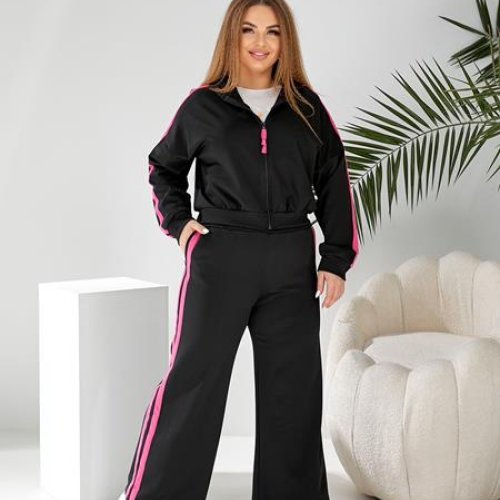 Костюм спорт BAT (46-52) 331 black-pink (деми) BAT 331 black-pink