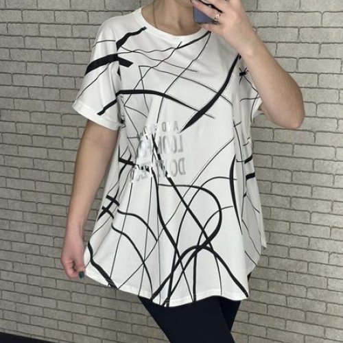 Футболка LeVisha (2XL-4XL) 25003 white (лето) LeVisha 25003 white