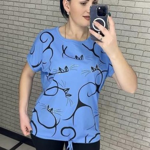 Футболка LeVisha (52-56) 25302 blue (лето) LeVisha 25302 blue