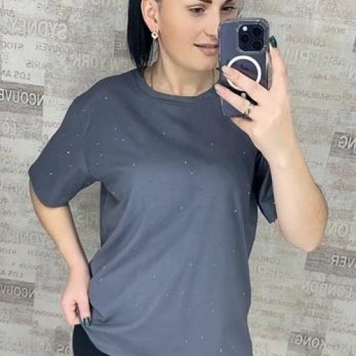 Футболка Ekvato (M-2XL) 25001 d.grey (лето) Ekvato 25001 d.grey