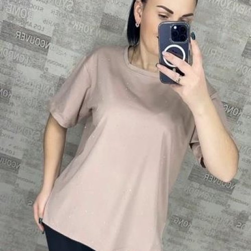 Футболка Novetly Store (M-2XL) 25001 beige (лето) Novetly Store 25001 beige
