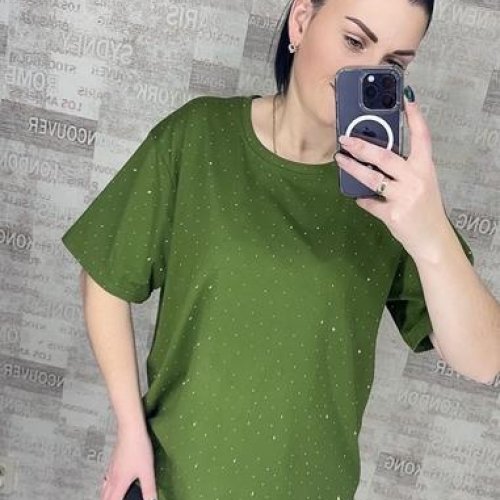 Футболка Novetly Store (M-2XL) 25001 green (лето) Novetly Store 25001 green