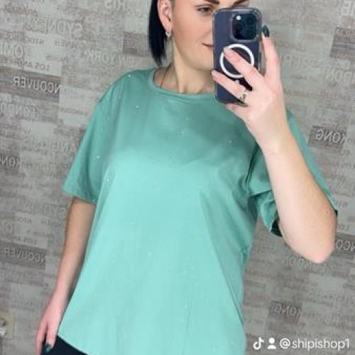 Футболка Novetly Store (M-2XL) 25001 l.blue (лето) Novetly Store 25001 l.blue