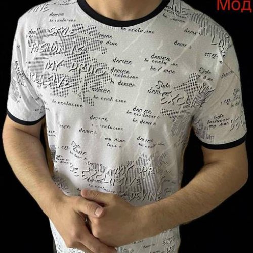 Футболка Надийка (L-3XL) 026 l.grey (лето) Надийка 026 l.grey