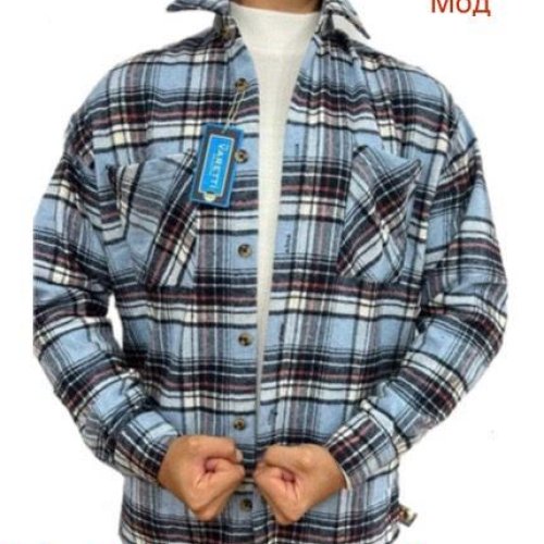 Рубашка Надийка (M-XL) 1794 l.blue (деми) Надийка 1794 l.blue