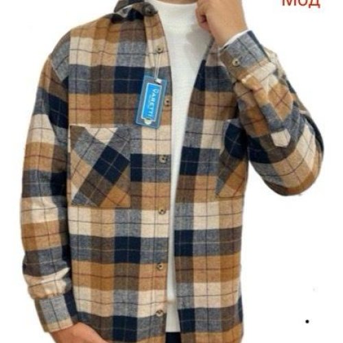 Рубашка Надийка (M-XL) 1794-1 beige (деми) Надийка 1794-1 beige