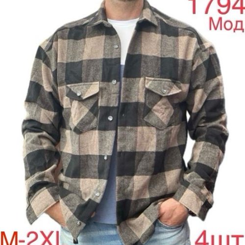 Рубашка Надийка (M-XL) 1794-1 khaki (деми) Надийка 1794-1 khaki