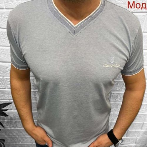 Футболка Надийка (3XL-6XL) 24-1 l.grey (лето) Надийка 24-1 l.grey