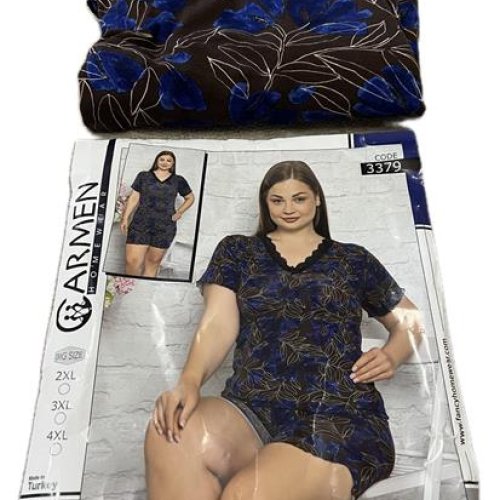 Пижама sss Annet (2XL-3XL) OX3379 navy (лето) sss Annet OX3379 navy