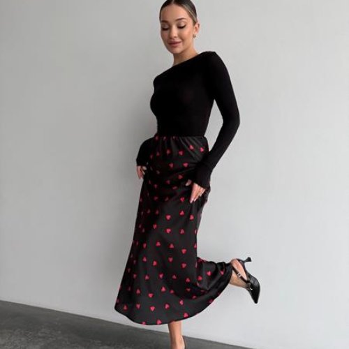 Юбка Arina (42-46) 8067-1 black (лето) Arina 8067-1 black