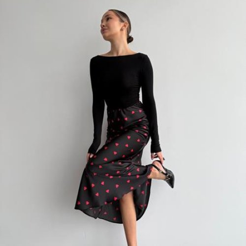 Юбка Arina (42-46) 8067-1 black (лето) Arina 8067-1 black