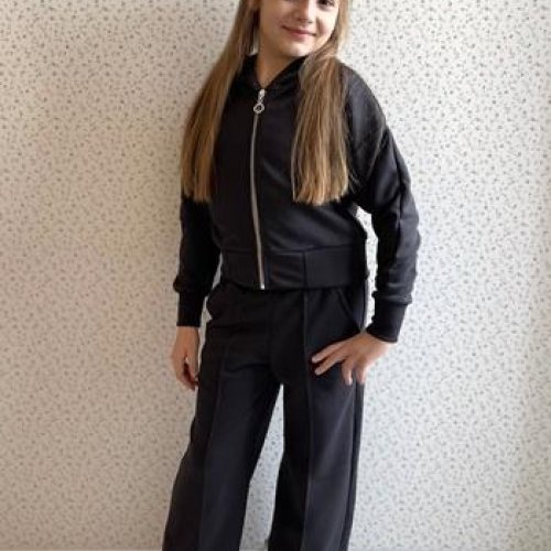 Костюм спорт LiMa kids (134-158) 2404 black (деми) LiMa kids 2404 black