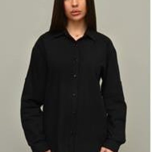 Рубашка BASE (44-52) A8281 black (деми) BASE A8281 black