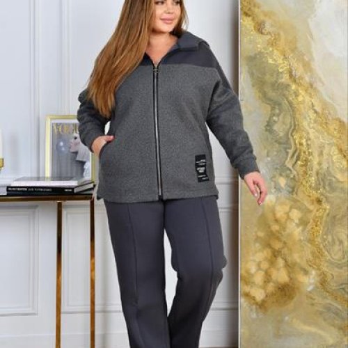 Костюм спорт Iren Veles (52-58) 4058 grey (зима) Iren Veles 4058 grey