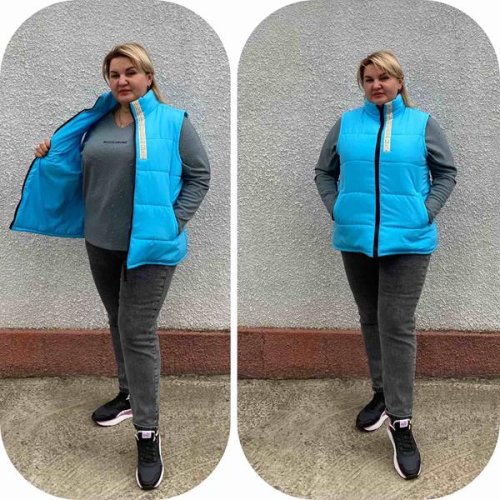 Жилетка BAT (52-62) 95 l.blue (деми) BAT 95 l.blue