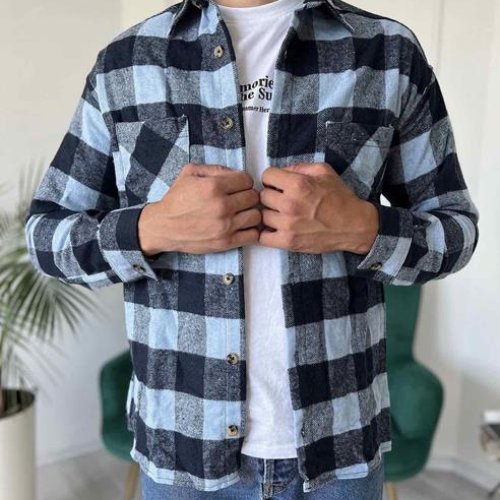 Рубашка Nik (M-2XL) 55773 l.blue (деми) Nik 55773 l.blue