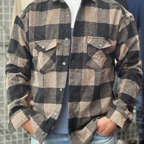Рубашка Nik (M-2XL) 55777 beige (деми) Nik 55777 beige