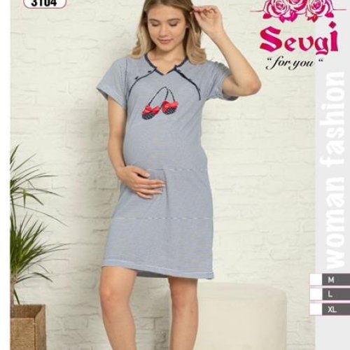 Ночнушка Disneyopt (M-XL) 3104 blue (лето) Disneyopt 3104 blue