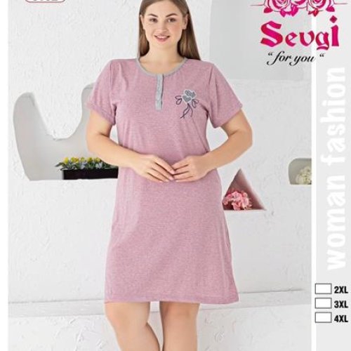 Ночнушка Disneyopt (2XL-4XL) 3192 powder (лето) Disneyopt 3192 powder