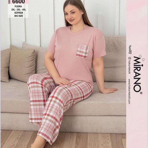 Пижама Disneyopt (2XL-4XL) 6600 powder (лето) Disneyopt 6600 powder