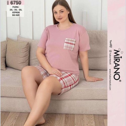 Пижама Disneyopt (2XL-4XL) 6750 powder (лето) Disneyopt 6750 powder
