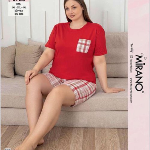 Пижама Disneyopt (2XL-4XL) 6750 red (лето) Disneyopt 6750 red