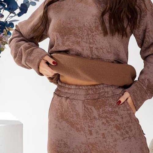 Костюм спорт WideRange (42-56) 884 brown (зима) WideRange 884 brown