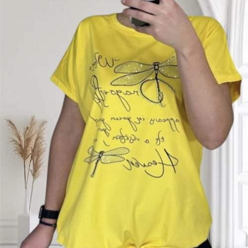 Футболка Novetly Store (L-2XL) 25306 yellow (лето) Novetly Store 25306 yellow