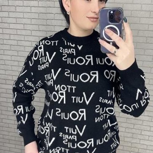 Свитер LeVisha (52-56) 25401 black (деми) LeVisha 25401 black