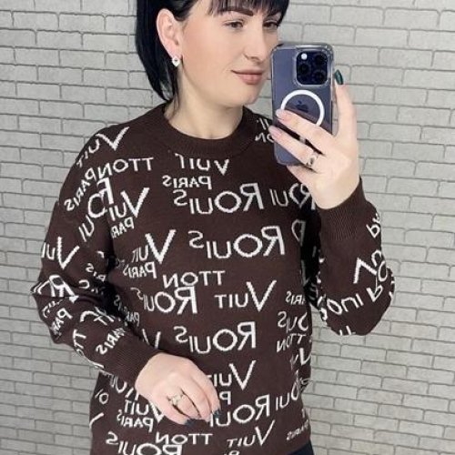 Свитер LeVisha (52-56) 25401 brown (деми) LeVisha 25401 brown