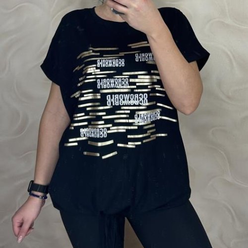 Футболка LeVisha (52-56) 25307 black (лето) LeVisha 25307 black