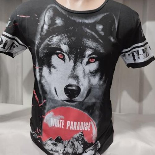 Футболка Panda (M-2XL) 1619 black (лето) Panda 1619 black