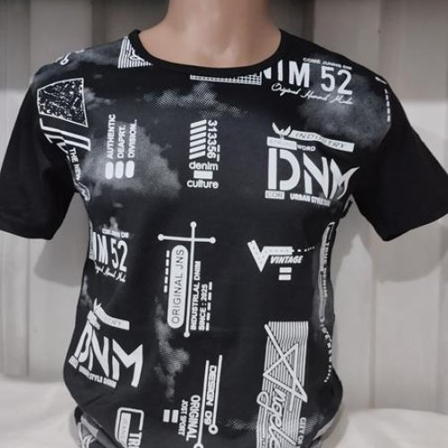 Футболка Panda (M-2XL) 1628 black (лето) Panda 1628 black