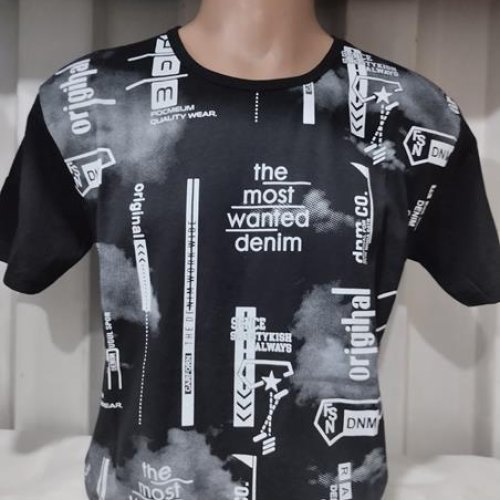 Футболка Panda (M-2XL) 1638 black (лето) Panda 1638 black