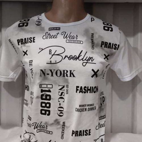 Футболка Panda (M-2XL) 1643 white (лето) Panda 1643 white