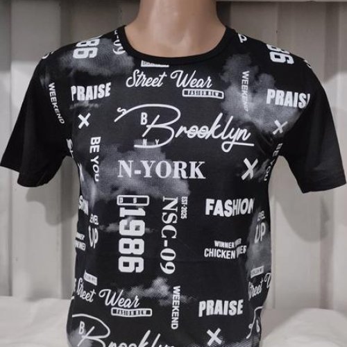Футболка Panda (M-2XL) 1647 black (лето) Panda 1647 black