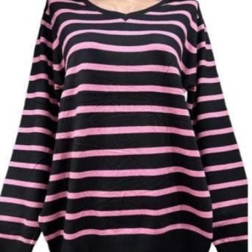Свитер Anna&Vika (48-54) 24003 black-pink (деми) Anna&Vika 24003 black-pink