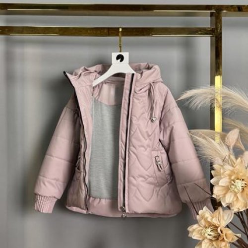 Куртка Delfinka (116-140) 1107 pink (деми) Delfinka 1107 pink