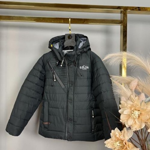 Куртка Delfinka (116-140) B35 d.green (деми) Delfinka B35 d.green