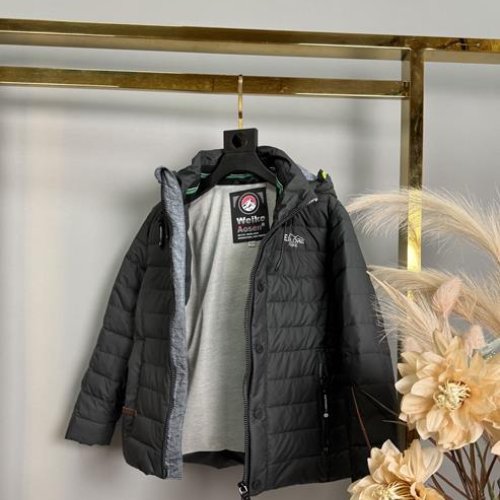 Куртка Delfinka (116-140) B35 d.grey (деми) Delfinka B35 d.grey
