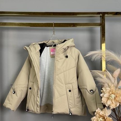 Куртка Delfinka (122-164) W6660 beige (деми) Delfinka W6660 beige