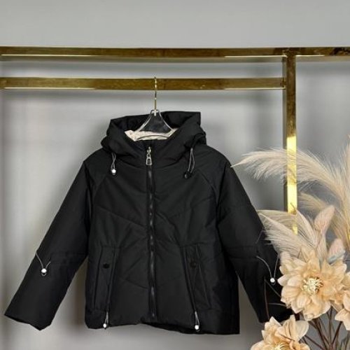 Куртка Delfinka (122-164) W6660 black (деми) Delfinka W6660 black