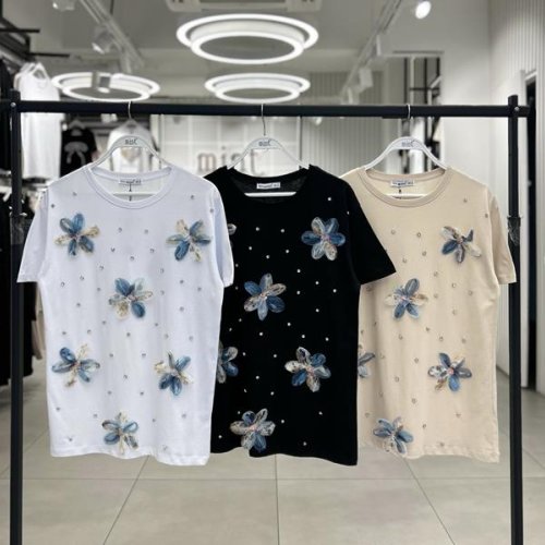 Футболка Karon (S-L) 7170 white-black (лето) Karon 7170 white-black