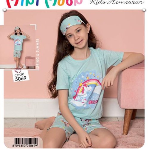 Пижама Disneyopt (13-16) 5069 l.blue mix (13-16) (лето) Disneyopt 5069 l.blue mix (13-16)